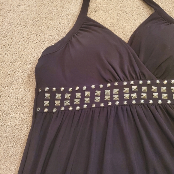 Women's S Little Black Dress with sewn on belt - Picture 1 of 3